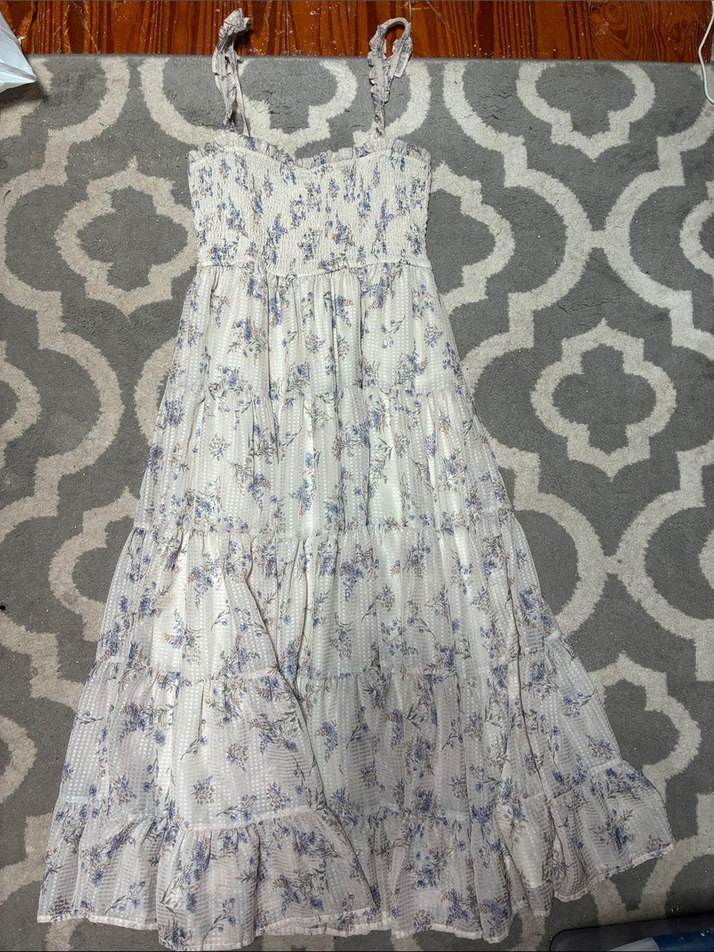 Windsor Lavender Floral Tiered Maxi Dress